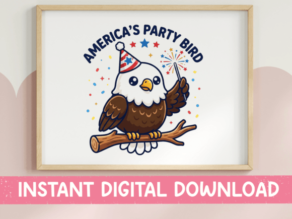 America's Party Bird: A Playful Patriot for Your Creative Toolkit