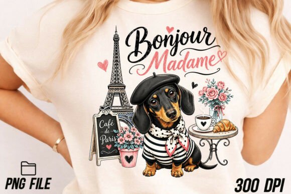 Dachshund French PNG Sublimation: A Designer's Delight