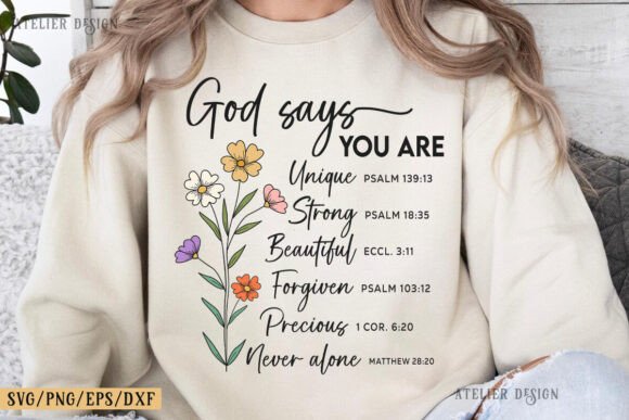 God Says You Are SVG: Faith-Inspired Design Assets