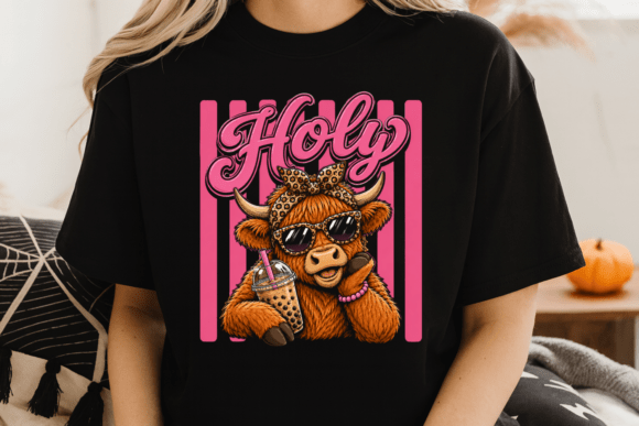 Holy Cow PNG: Funny Western Cow Shirt Design Guide