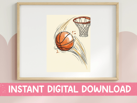 Retro Basketball Sketch: A Kinetic Design for Players and Fans